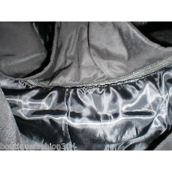 New NWT Nine West Black Womens Small Jacket Knit Cuffs Removable Hood S Buttons - Picture 7 of 12